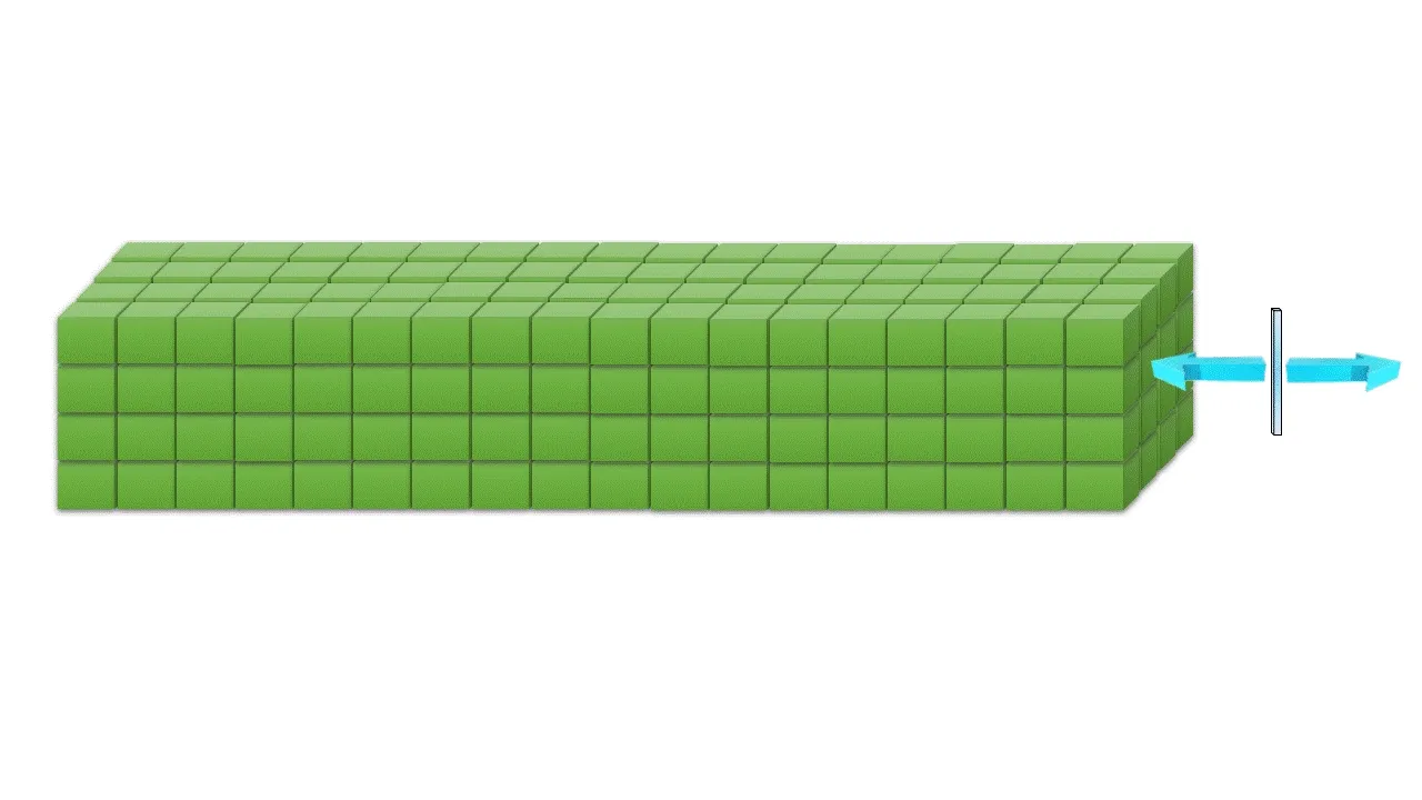 Propagation of P waves