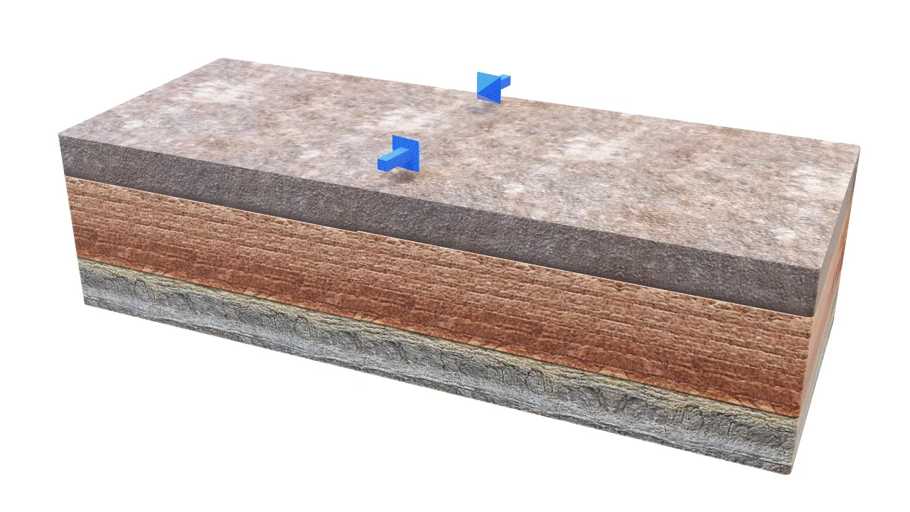 Left-lateral strike-slip fault